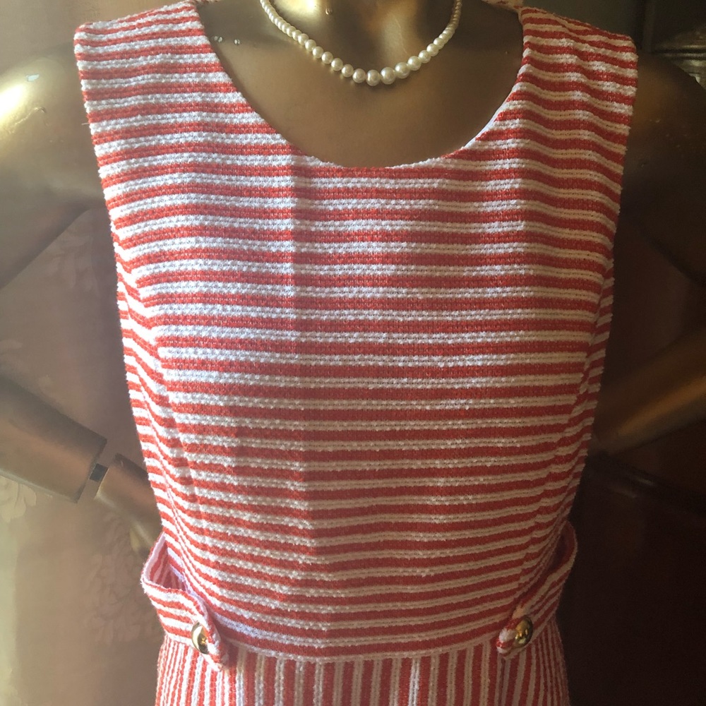 Banana Republic- Orange and White Dress - Picture 4 of 8